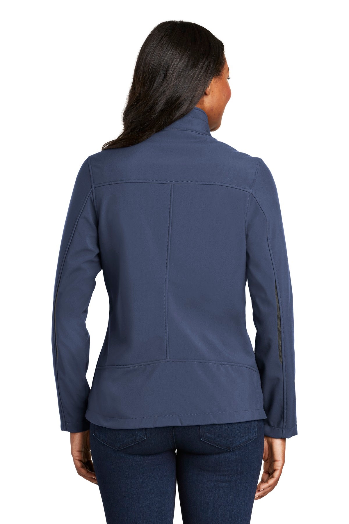 Back Model Dress Blue Navy