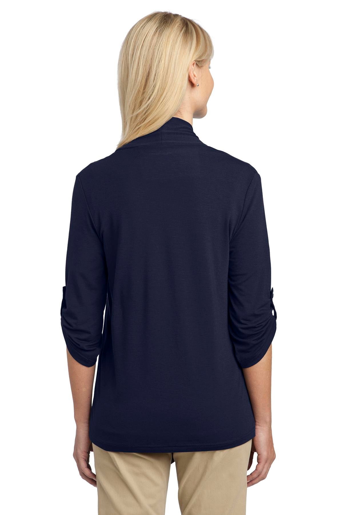 Back Model Dress Blue Navy