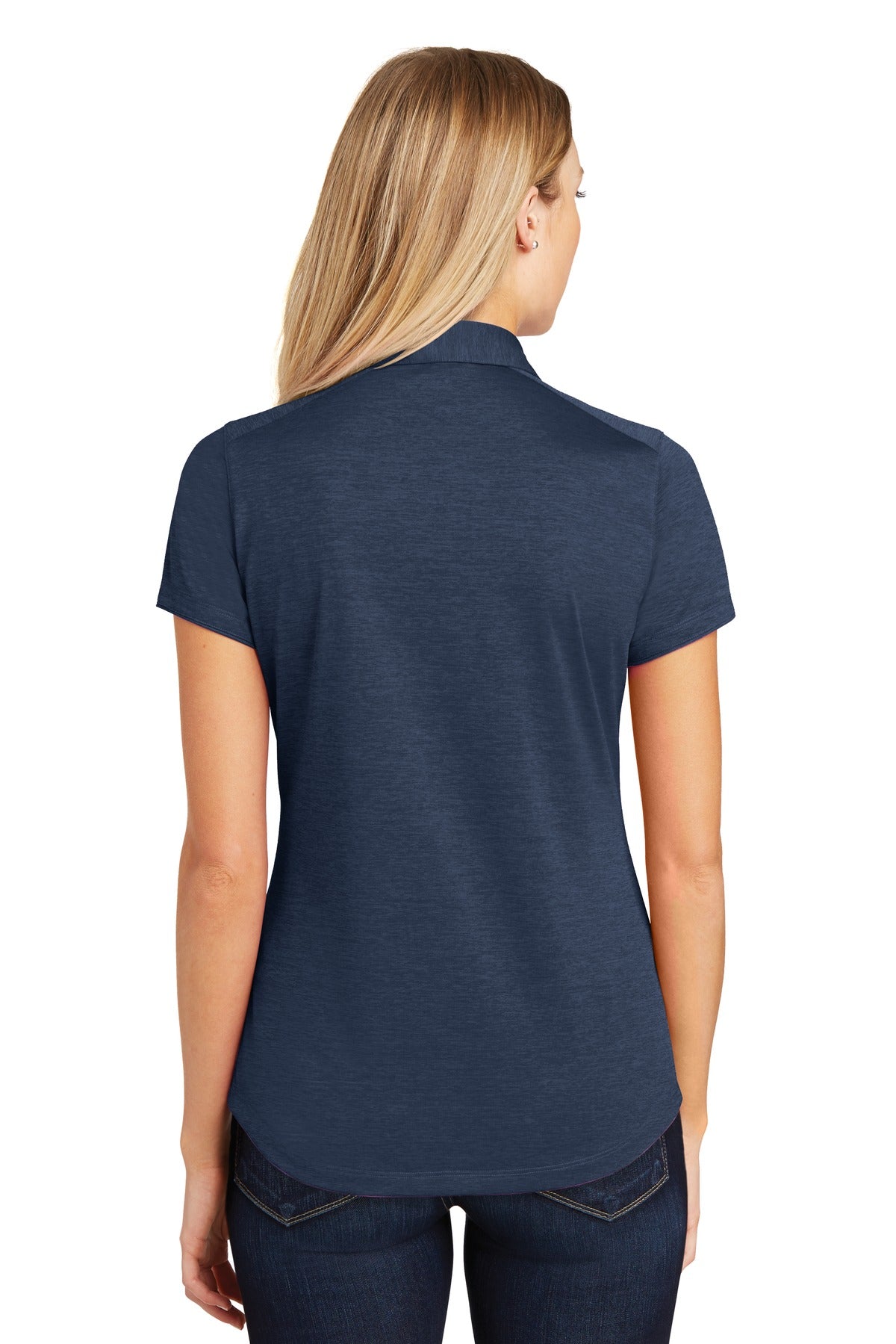 Back Model Dress Blue Navy