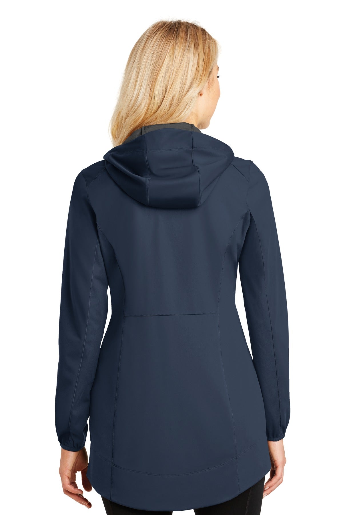 Back Model Dress Blue Navy