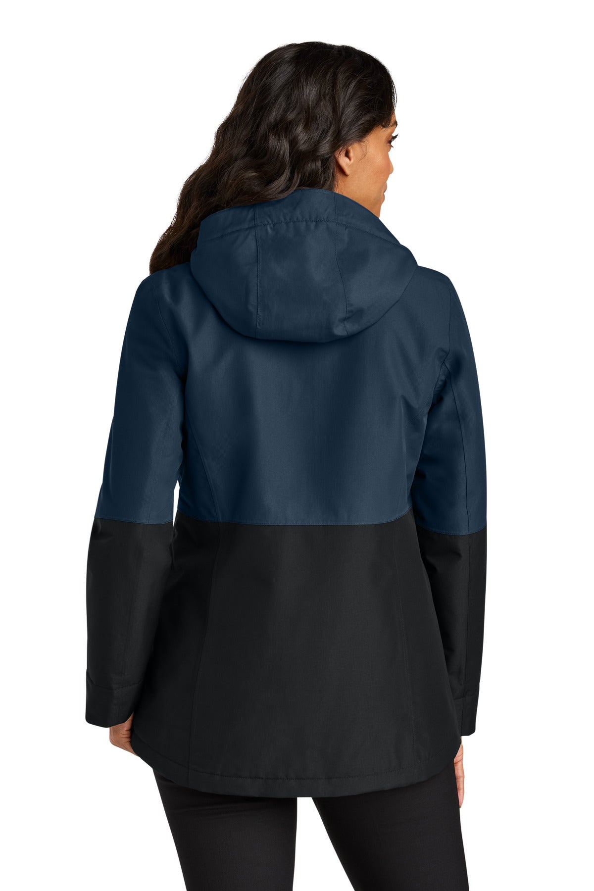 Back Model Dress Blue Navy/ Deep Black