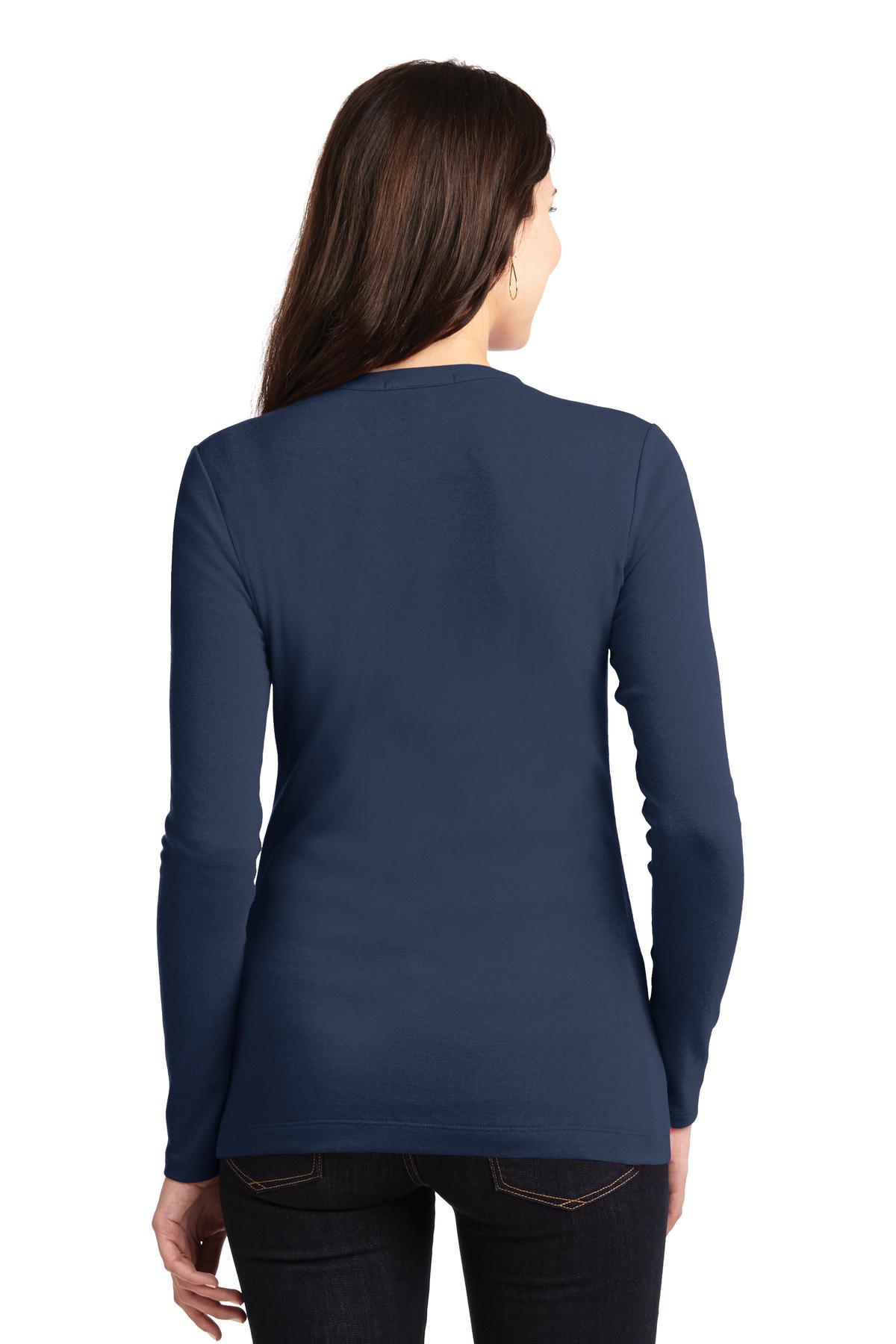 Back Model Dress Blue Navy