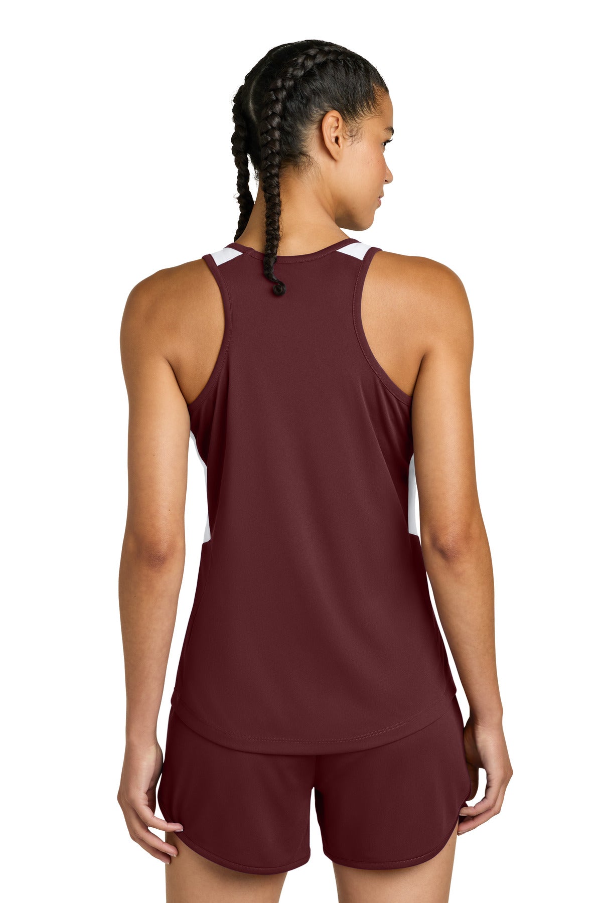 Back Model Maroon/ White