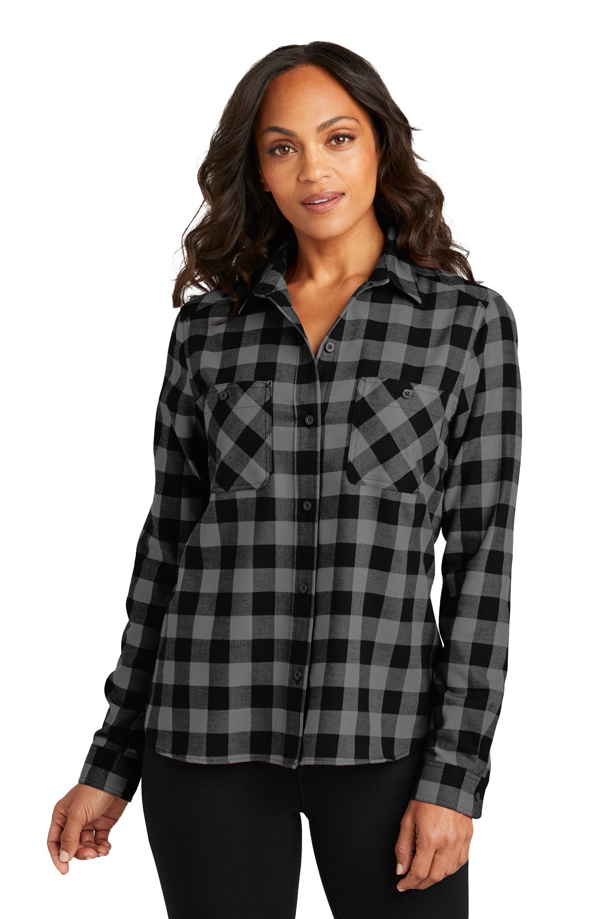 Model Grey/ Black Buffalo Check