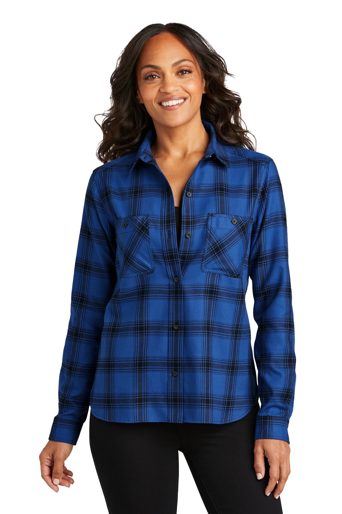 Model Royal/ Black Open Plaid