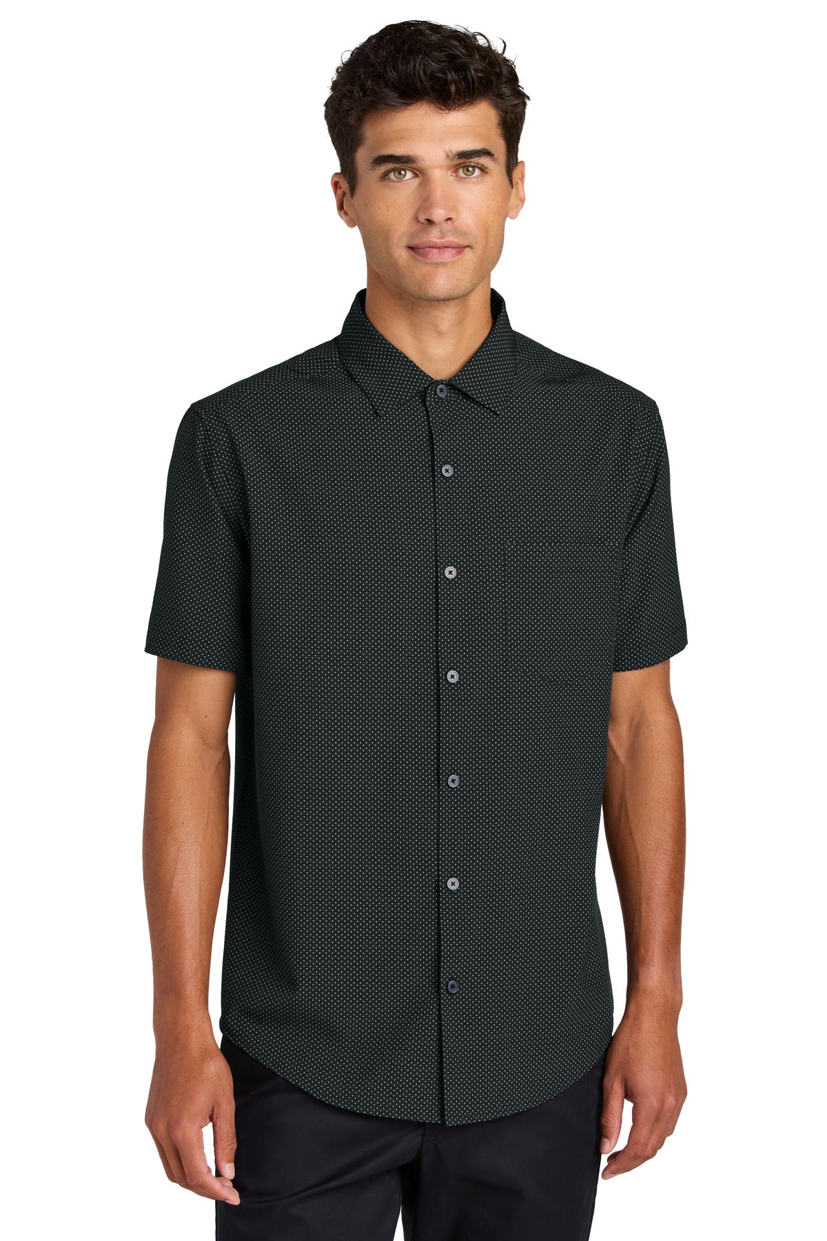 Model Deep Black Triangle Print