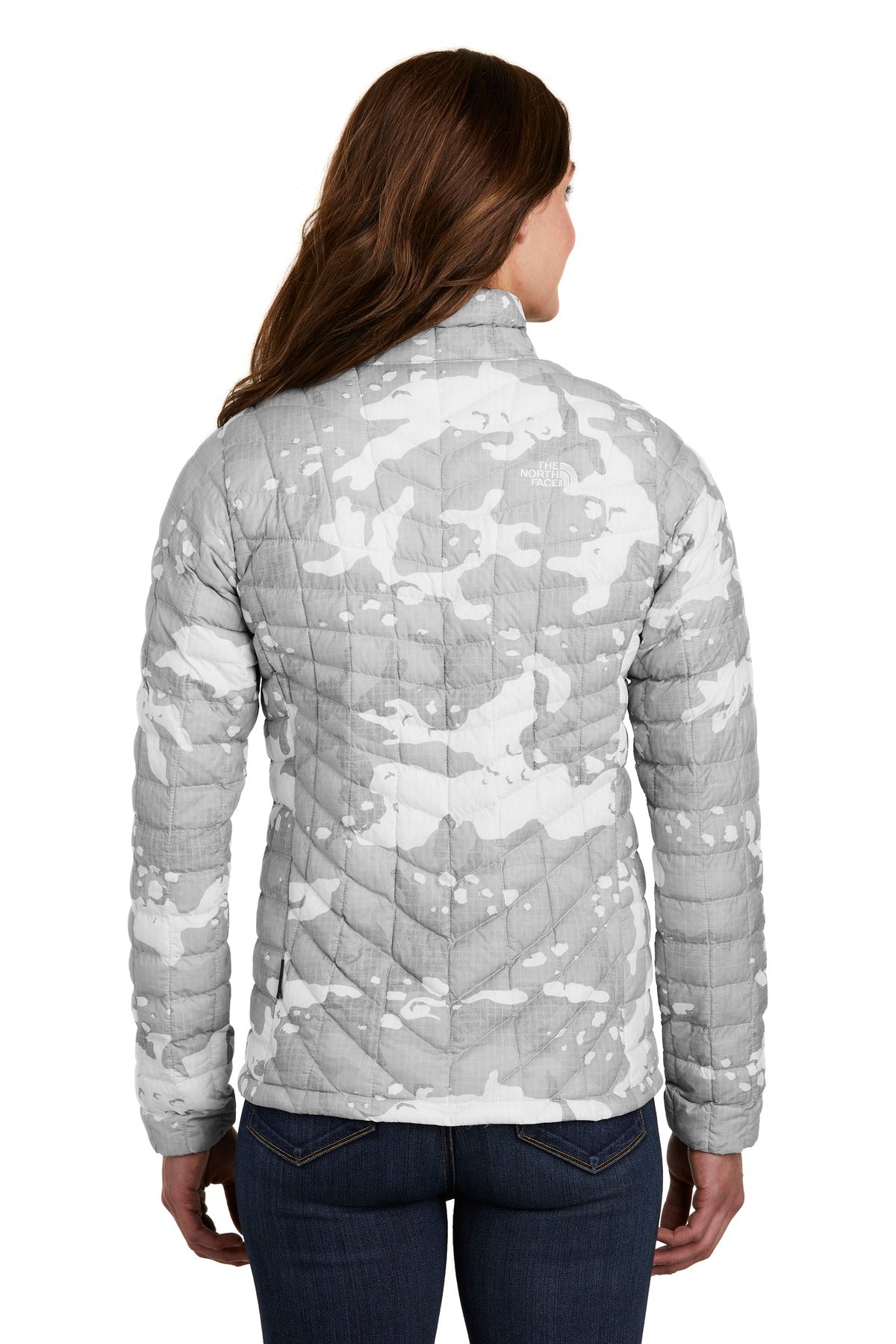 Back Model TNF White Woodchip Print