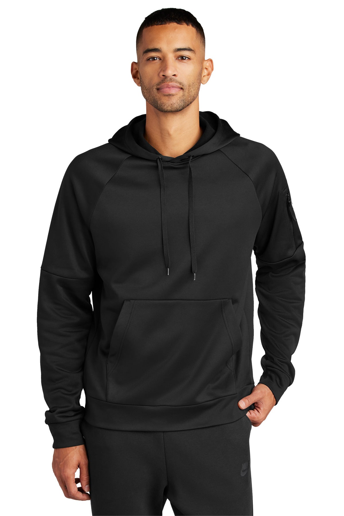 Nike NKFD9735 Therma-FIT Pocket Pullover Fleece Hoodie With Custom Screenprint