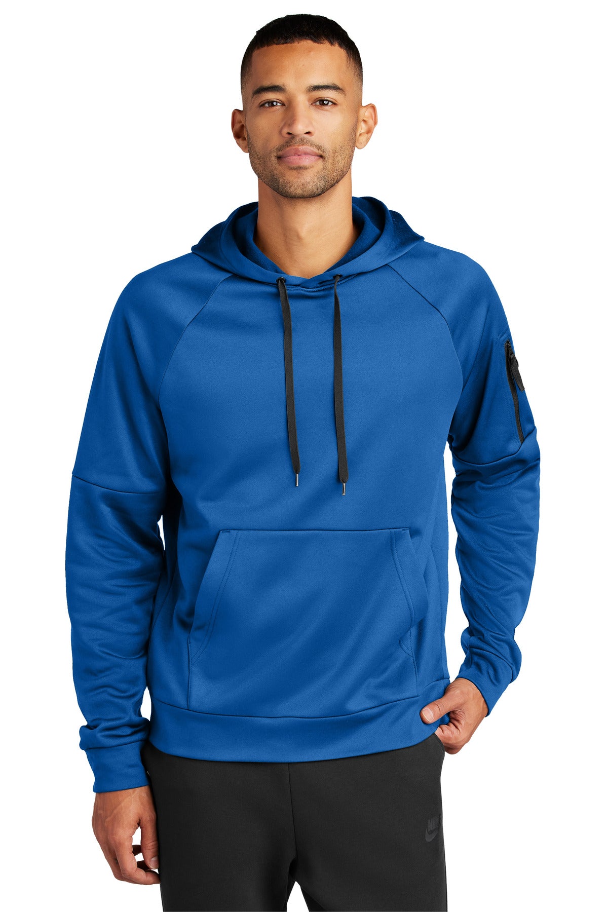 Nike NKFD9735 Therma-FIT Pocket Pullover Fleece Hoodie With Custom Screenprint
