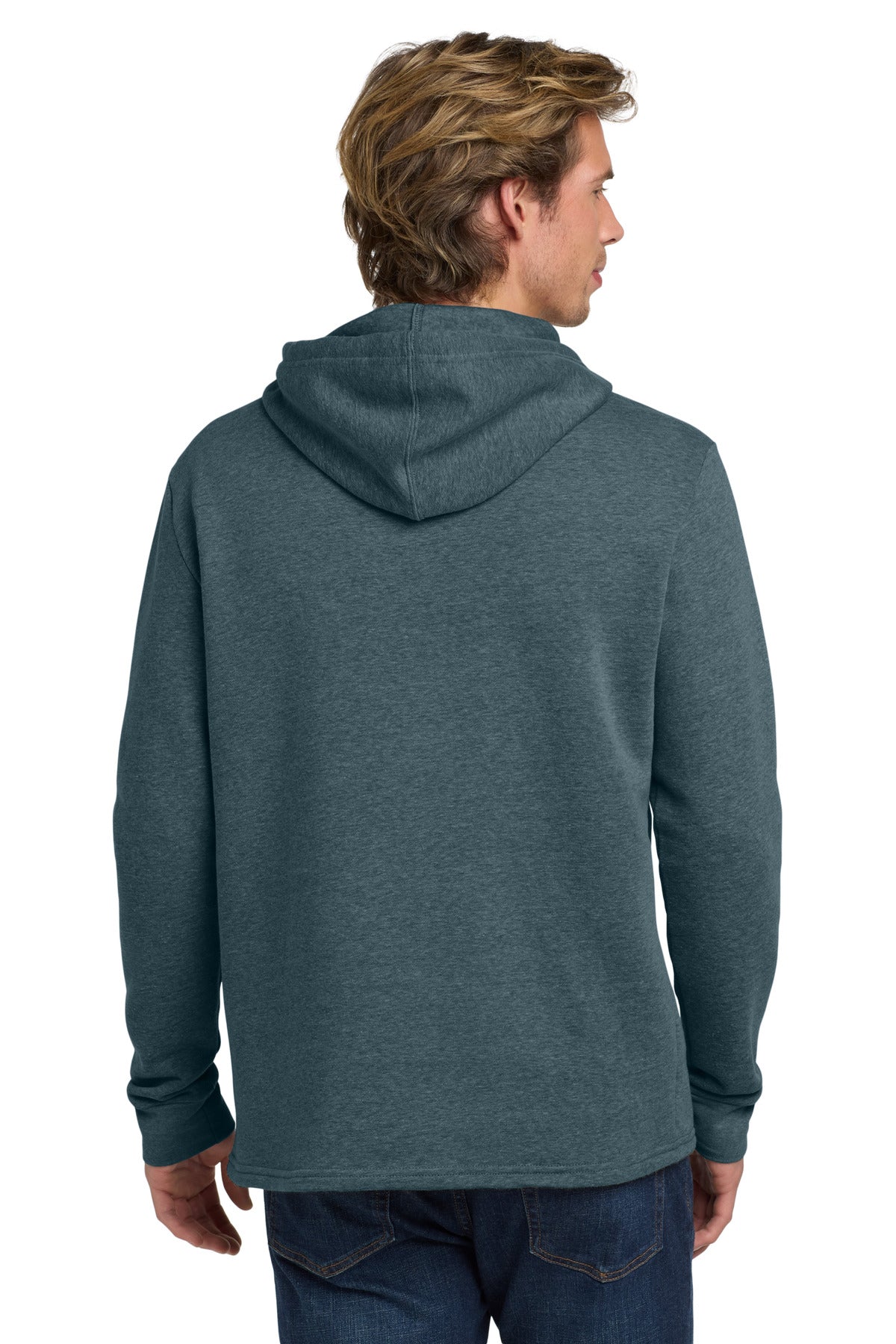 Back Model Heather Slate Blue
