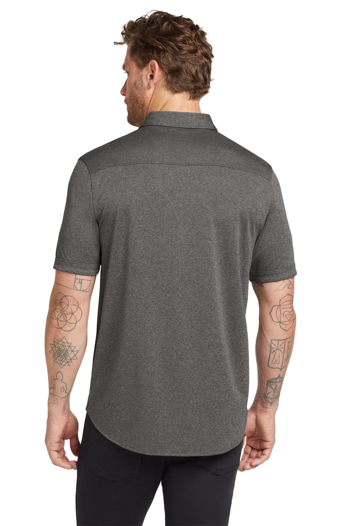 Back Model Dark Heather Grey