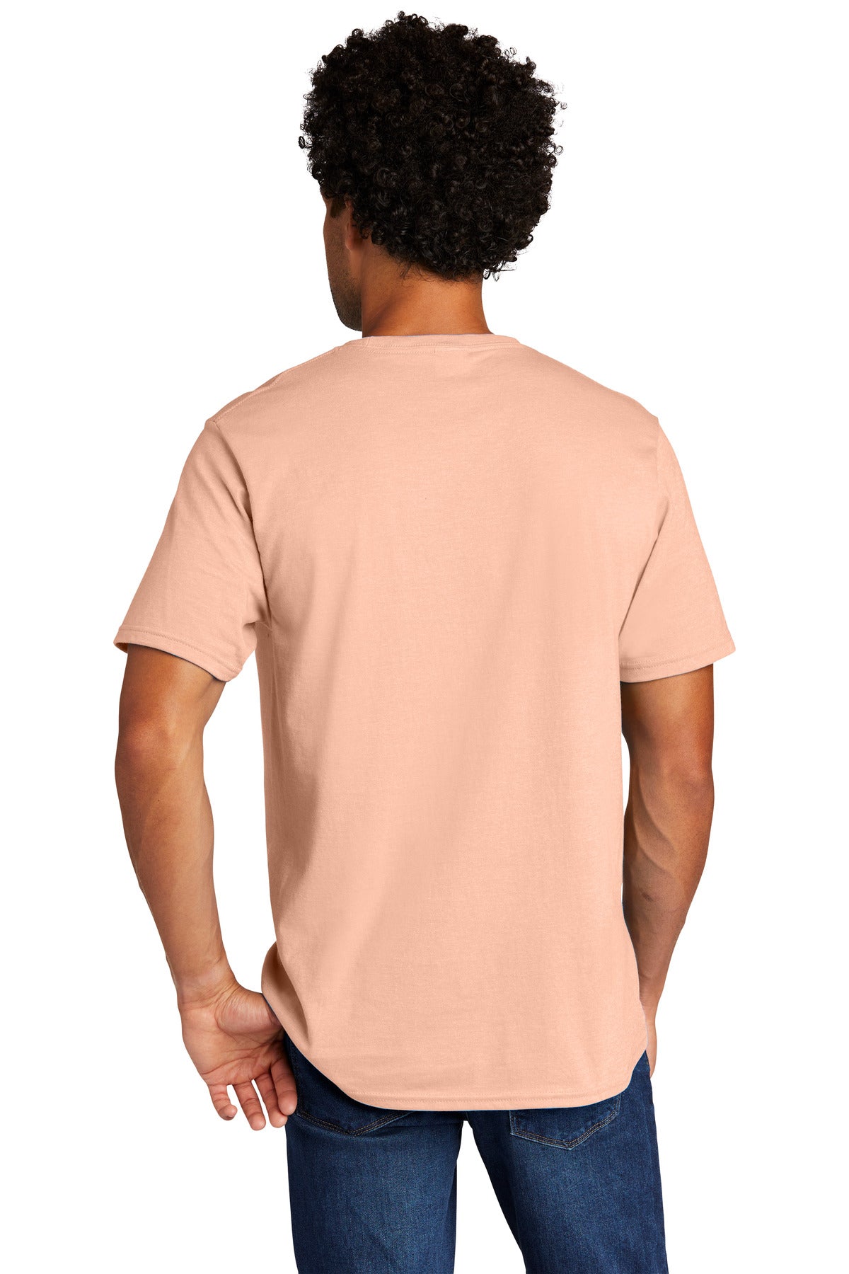 Back Model Heathered Dusty Peach