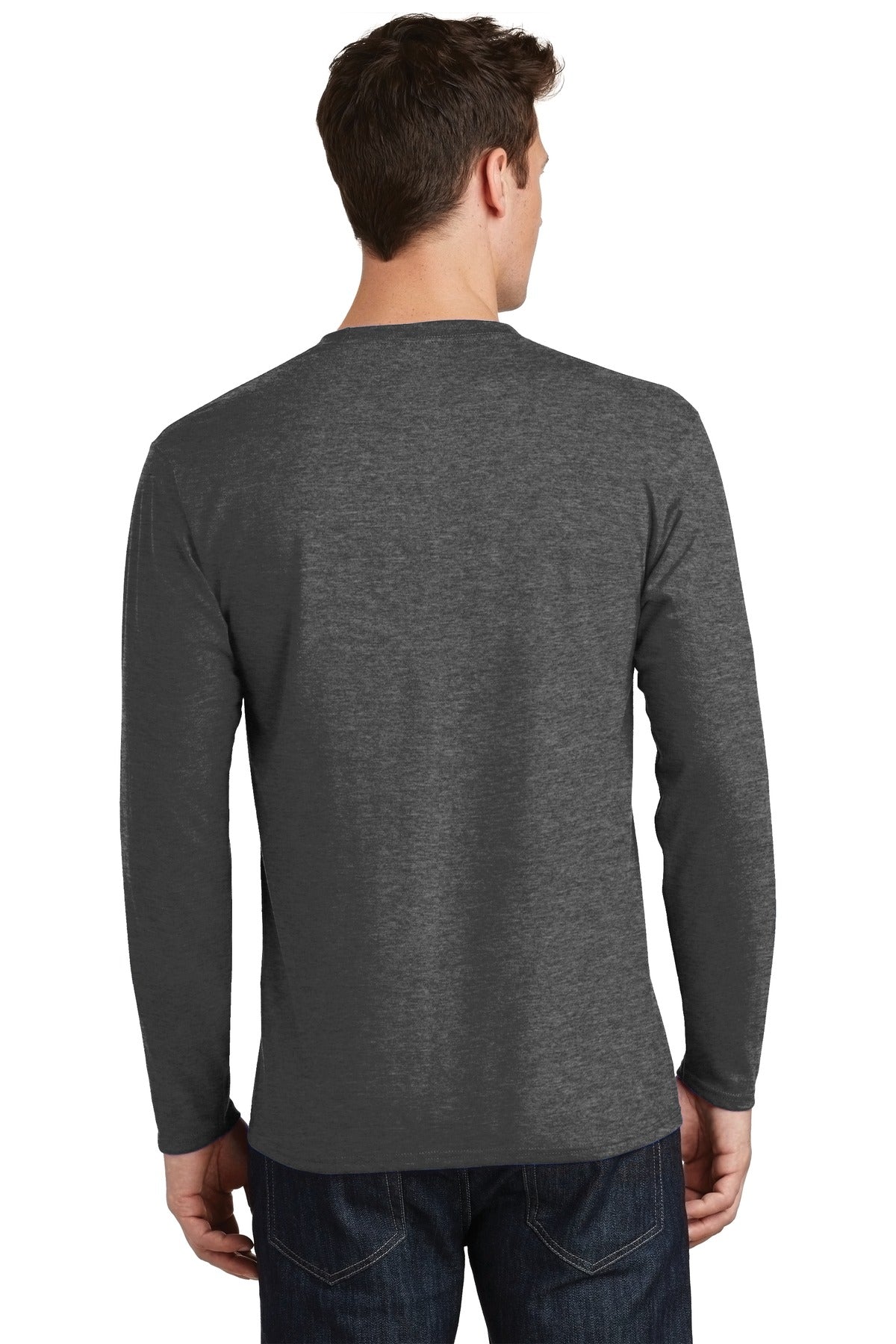 Back Model Dark Heather Grey