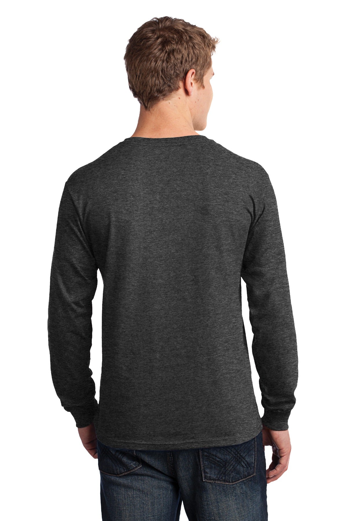 Back Model Dark Heather Grey
