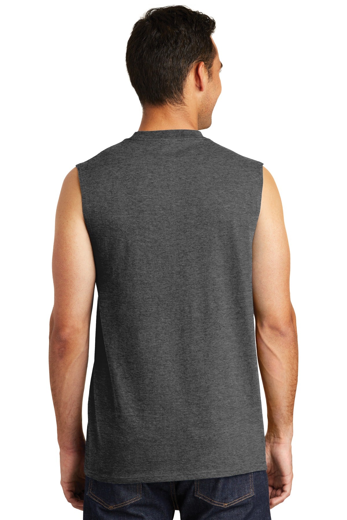 Back Model Dark Heather Grey