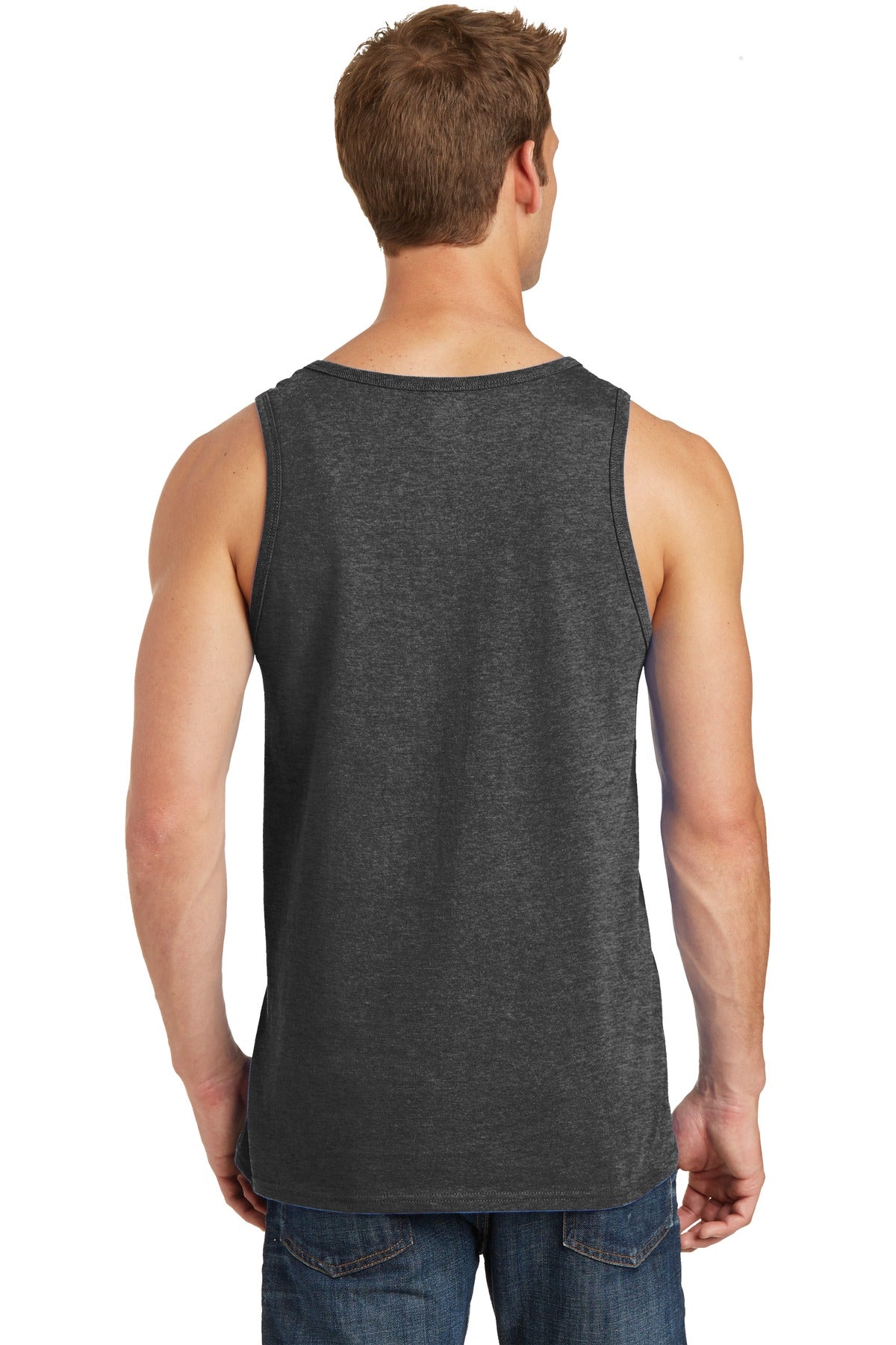 Back Model Dark Heather Grey
