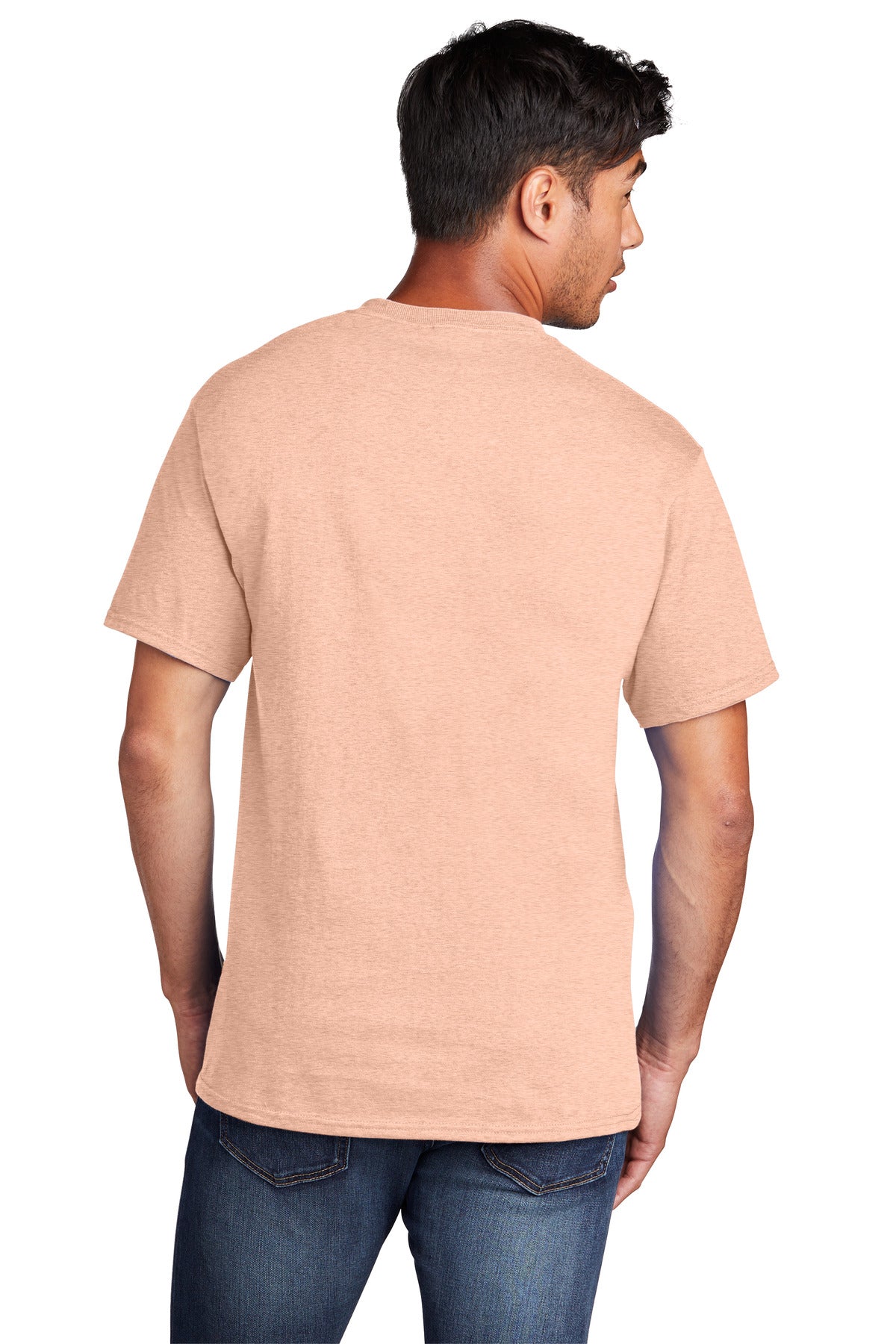 Back Model Heathered Dusty Peach