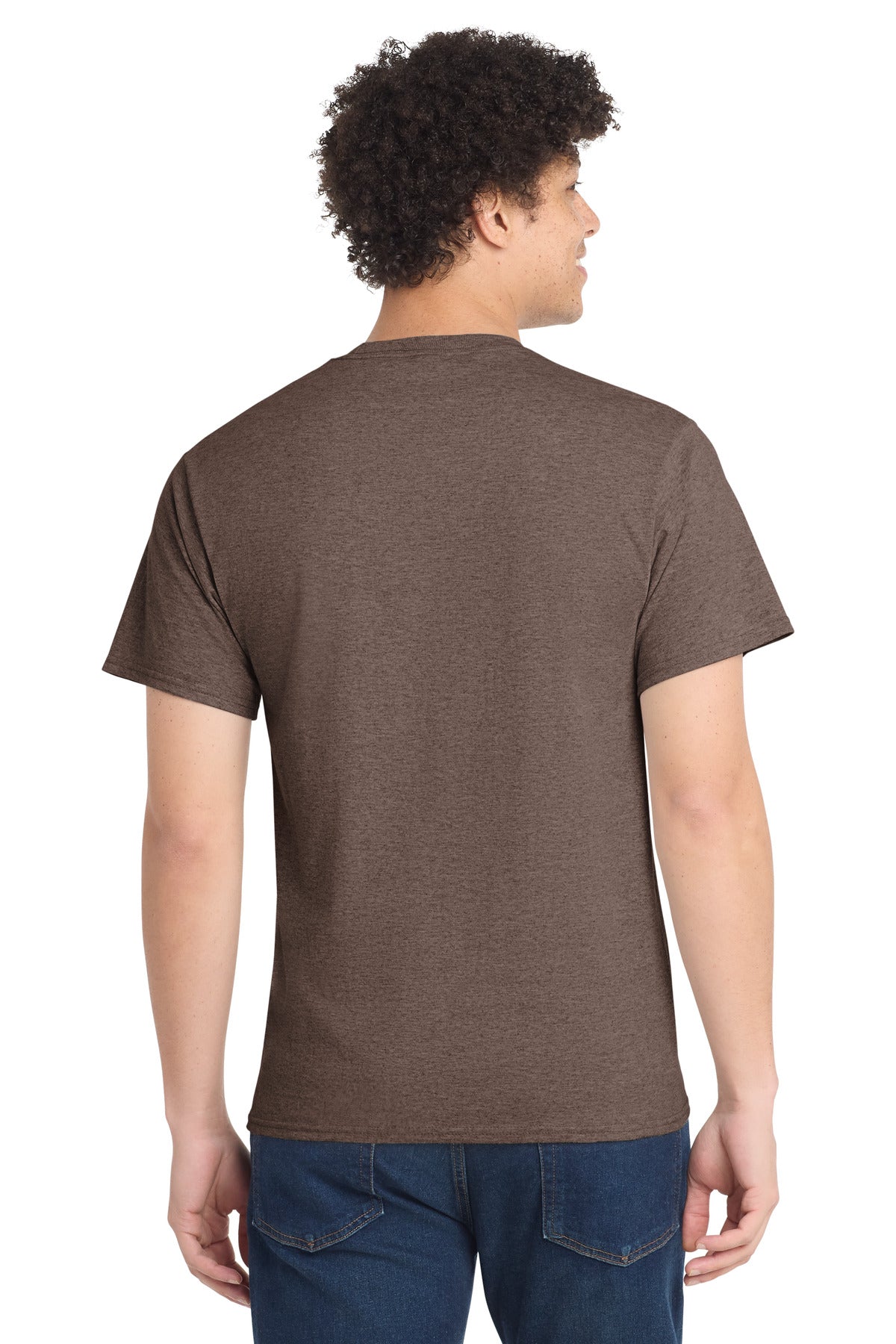 Back Model Heather Dark Chocolate Brown