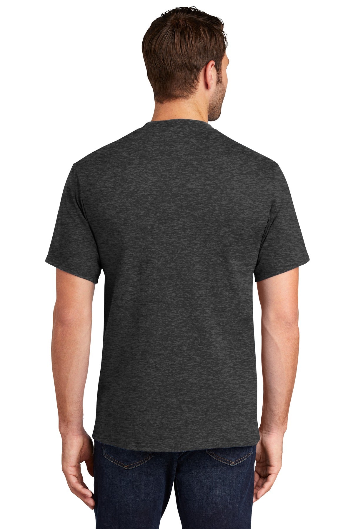 Back Model Dark Heather Grey
