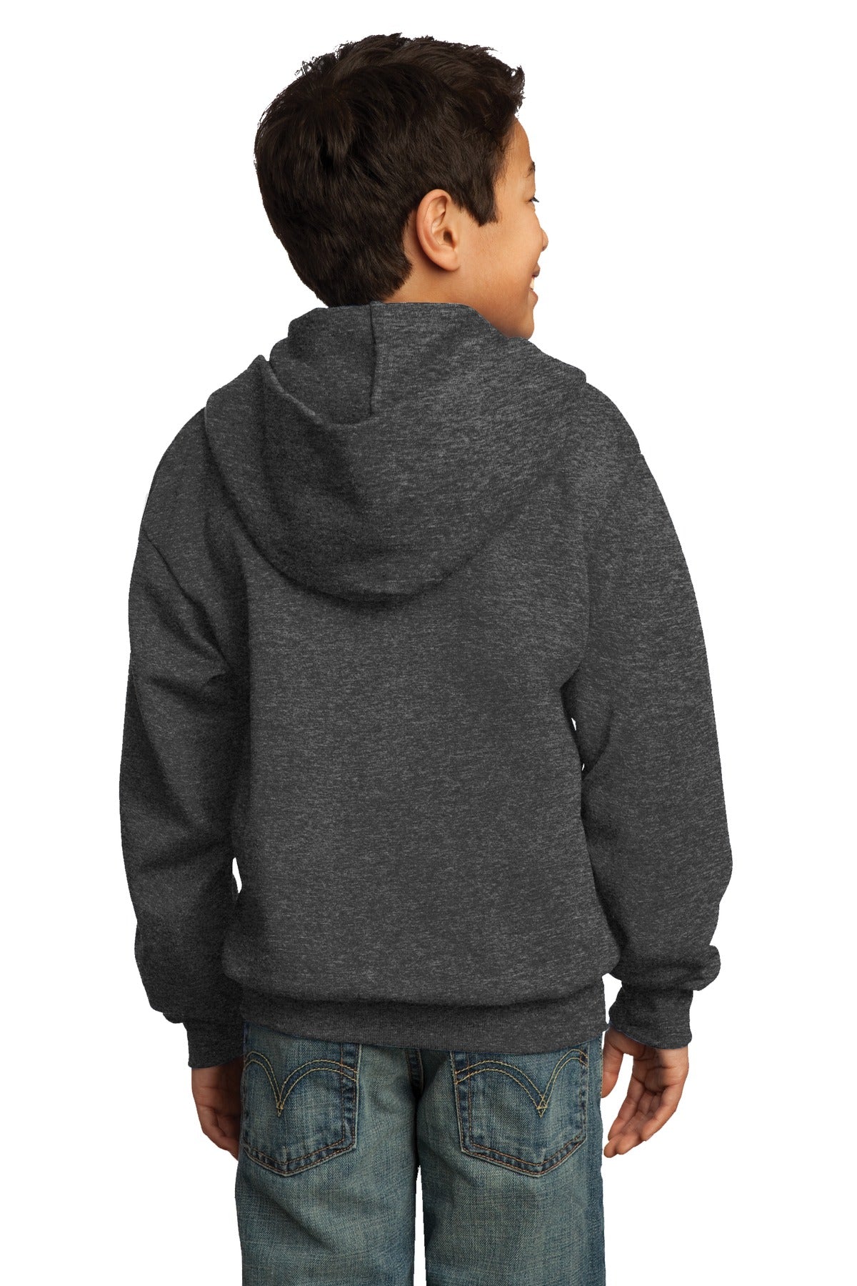 Back Model Dark Heather Grey