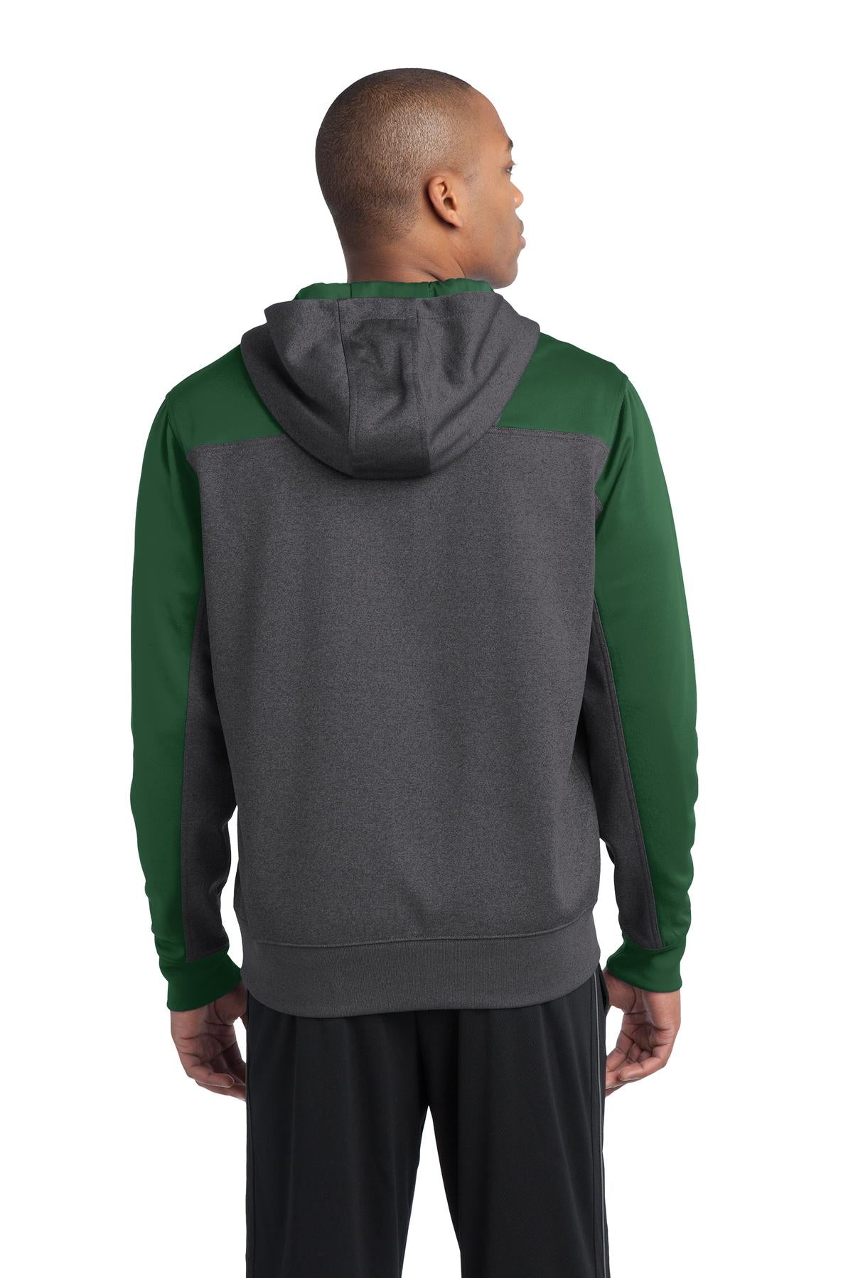 Back Model Graphite Heather/ Forest Green
