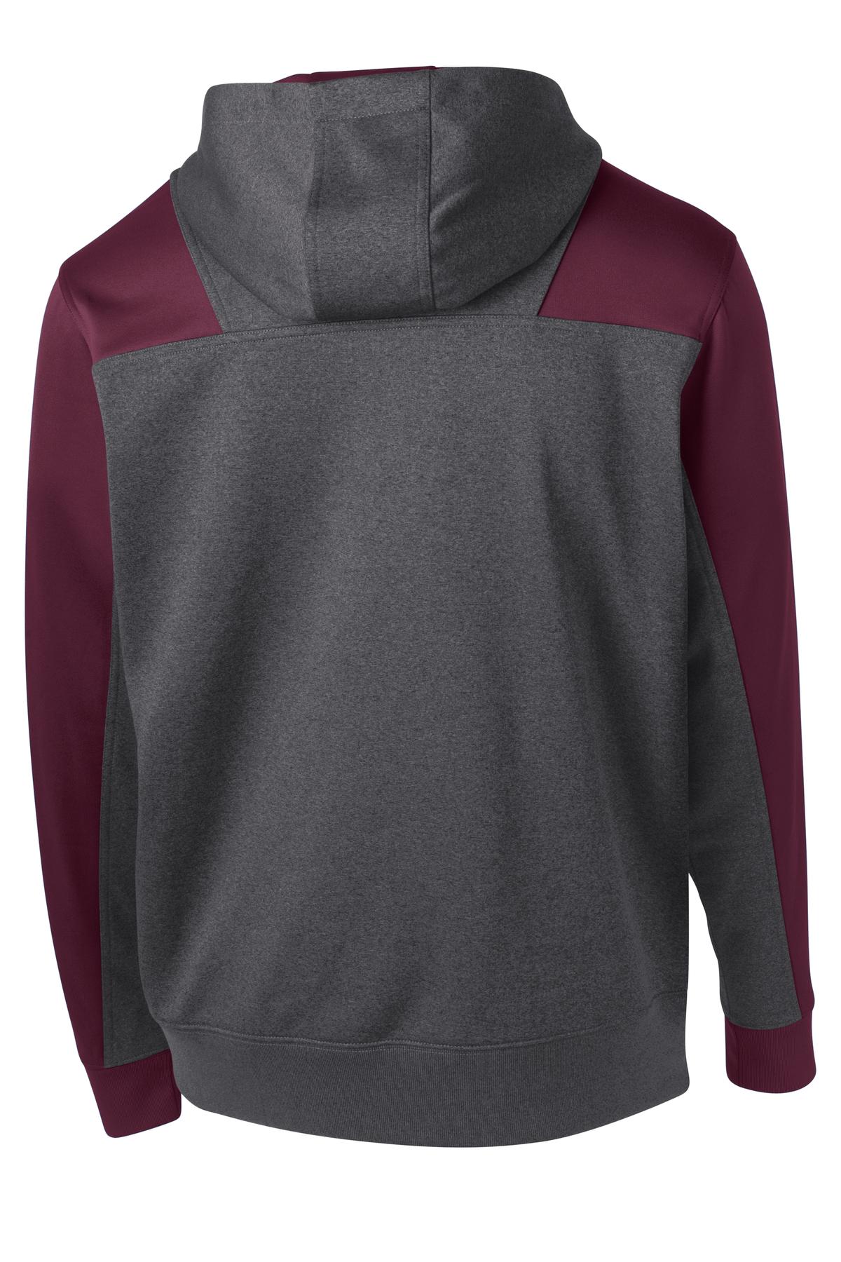 Back Product Graphite Heather/ Maroon