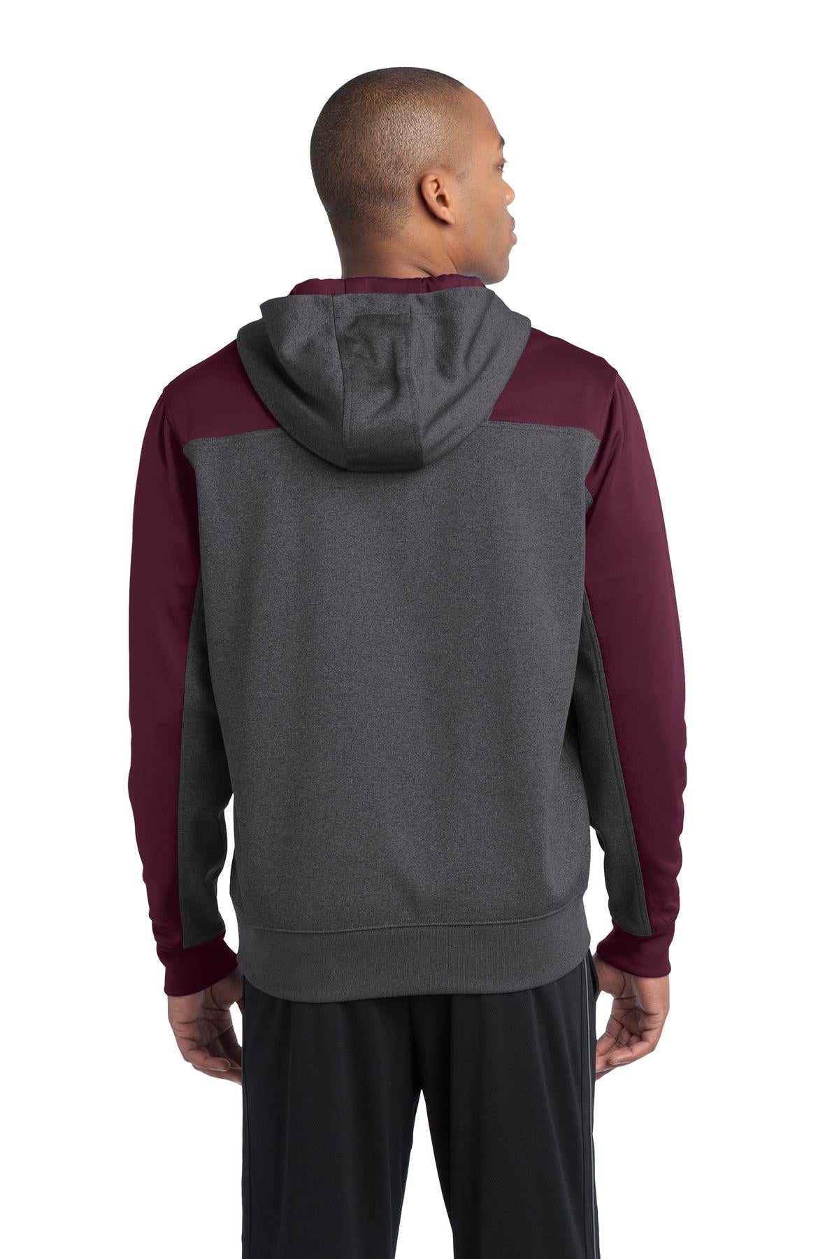Back Model Graphite Heather/ Maroon