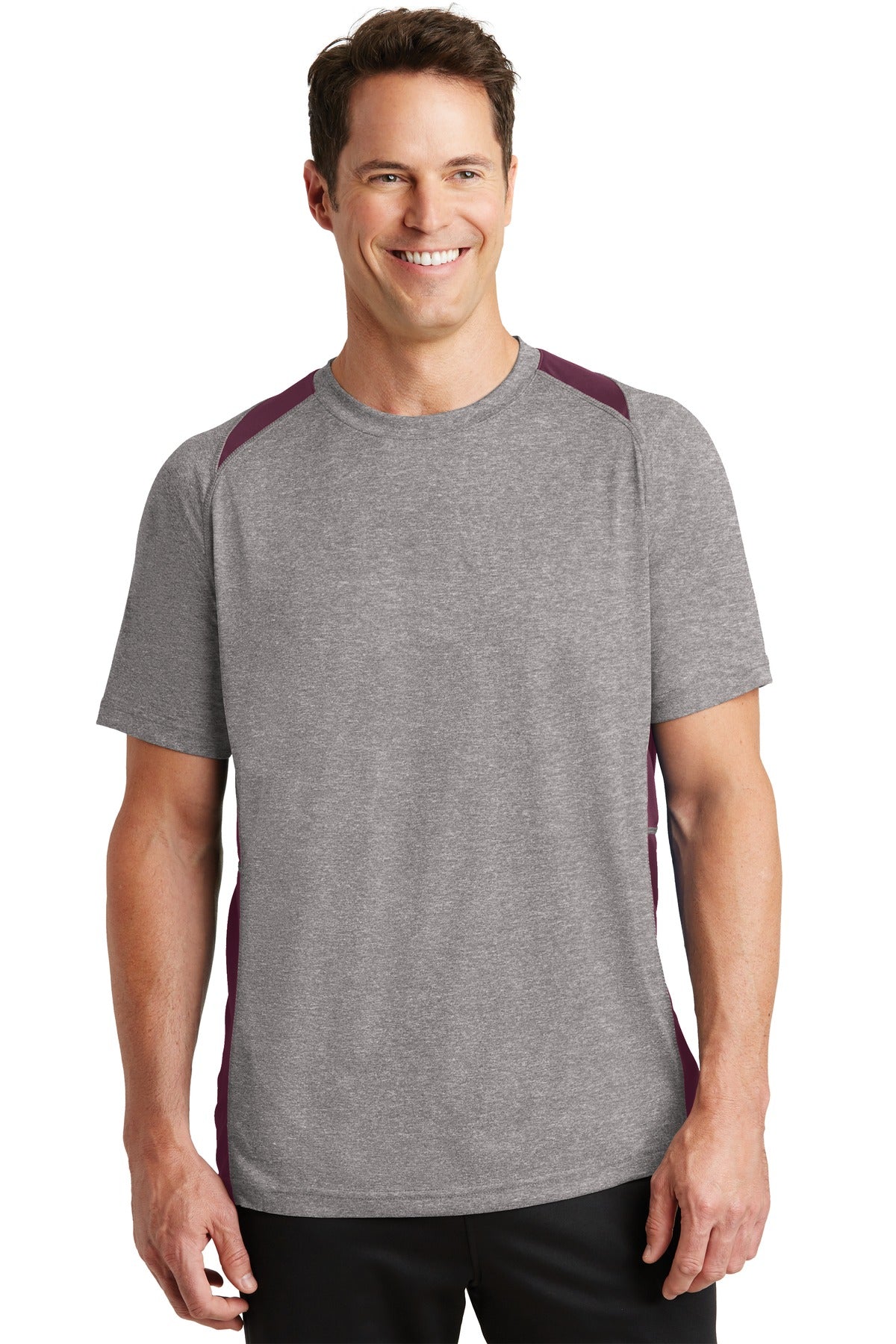 Model Vintage Heather/ Maroon