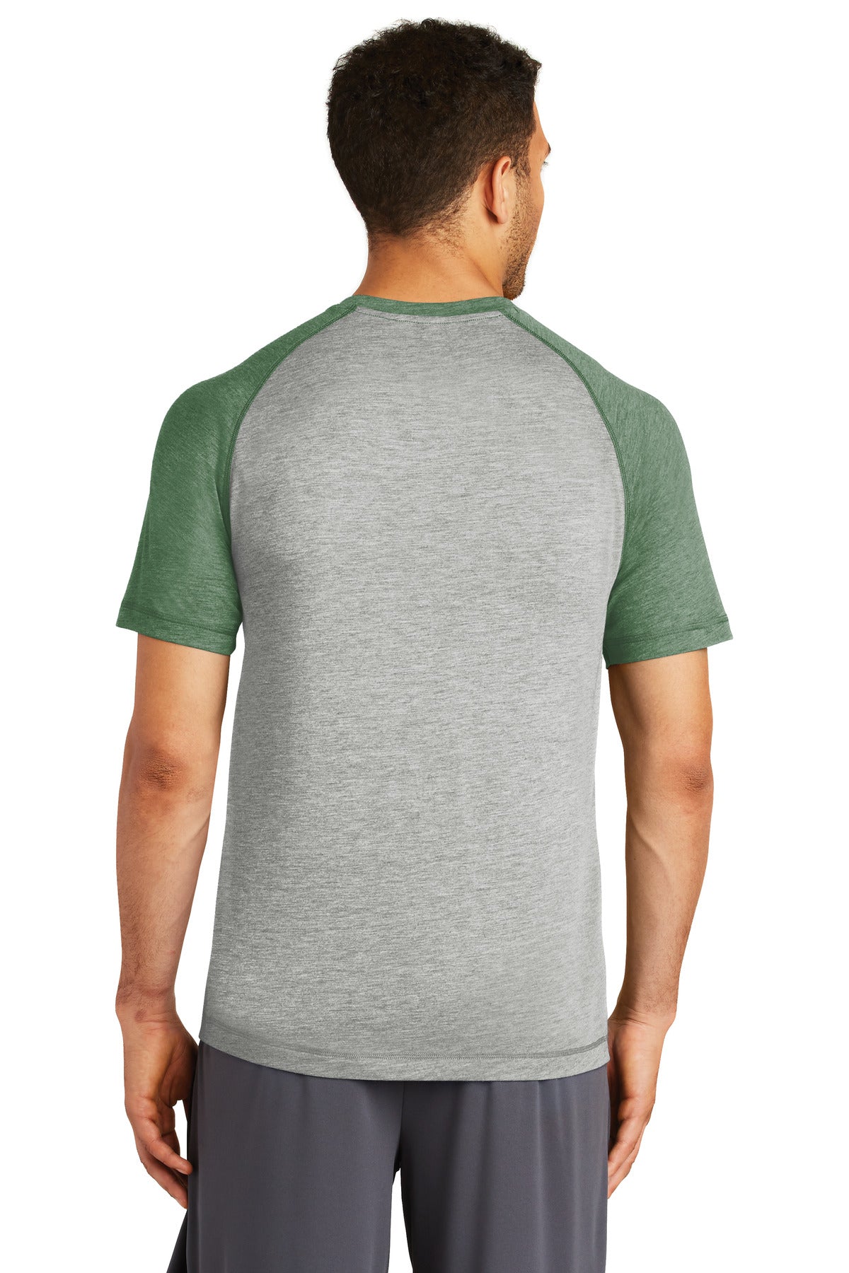 Back Model Forest Green Heather/ Light Grey Heather