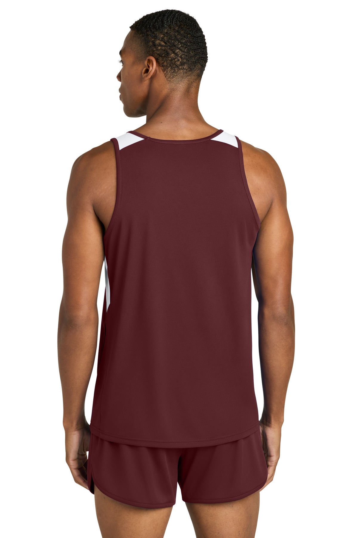 Back Model Maroon/ White