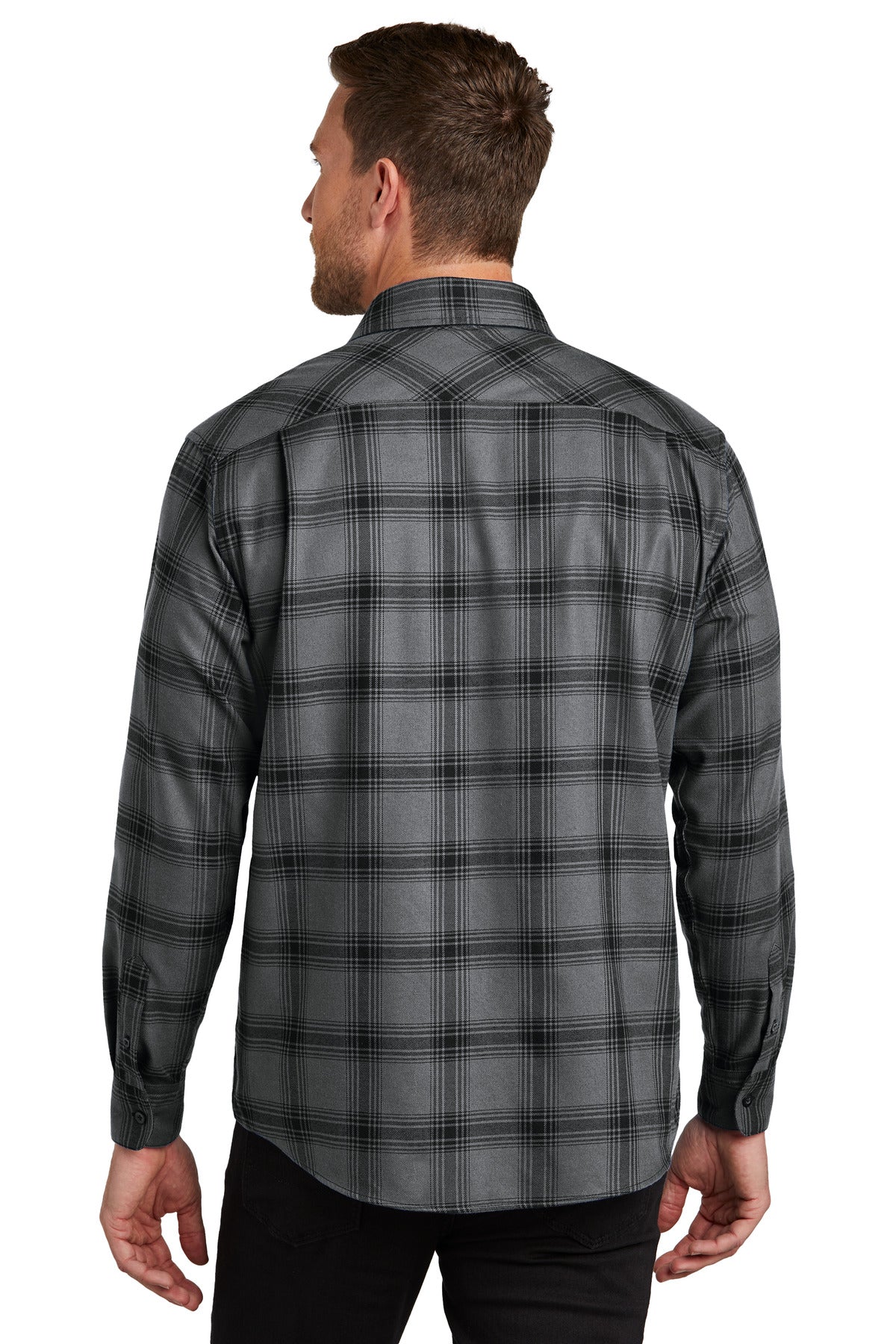 Back Model Grey/ Black Open Plaid