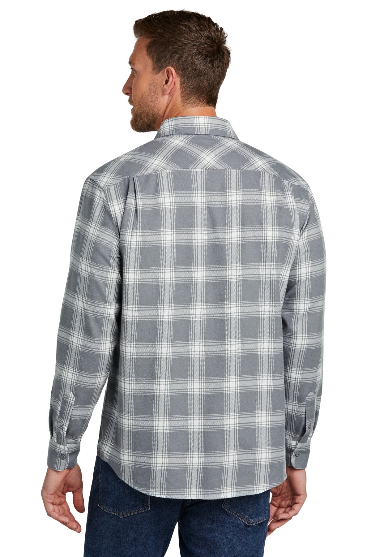Back Model Grey/ Cream Open Plaid