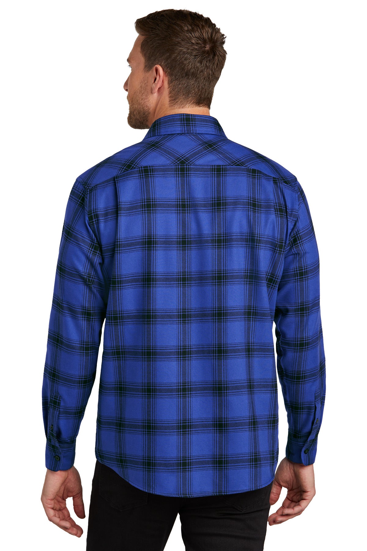Back Model Royal/ Black Open Plaid