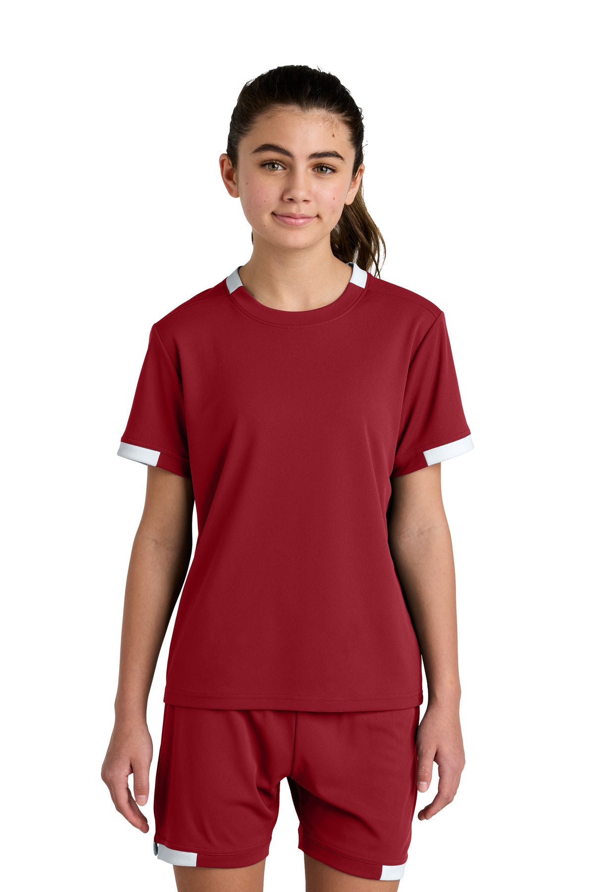 Model Deep Red/ White
