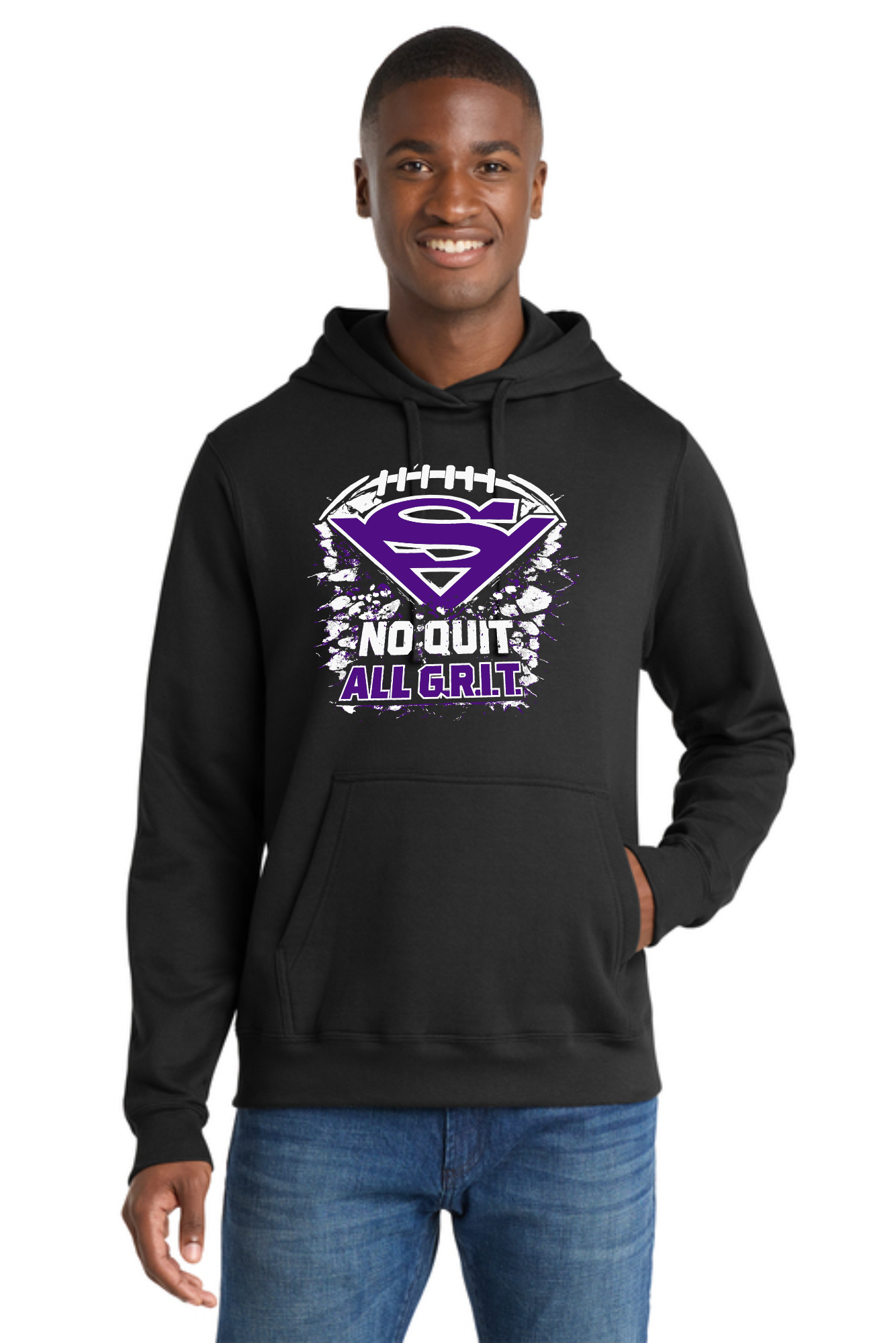 Swan Valley Football Adult Port & Company Mid-Weight Hooded Sweatshirt