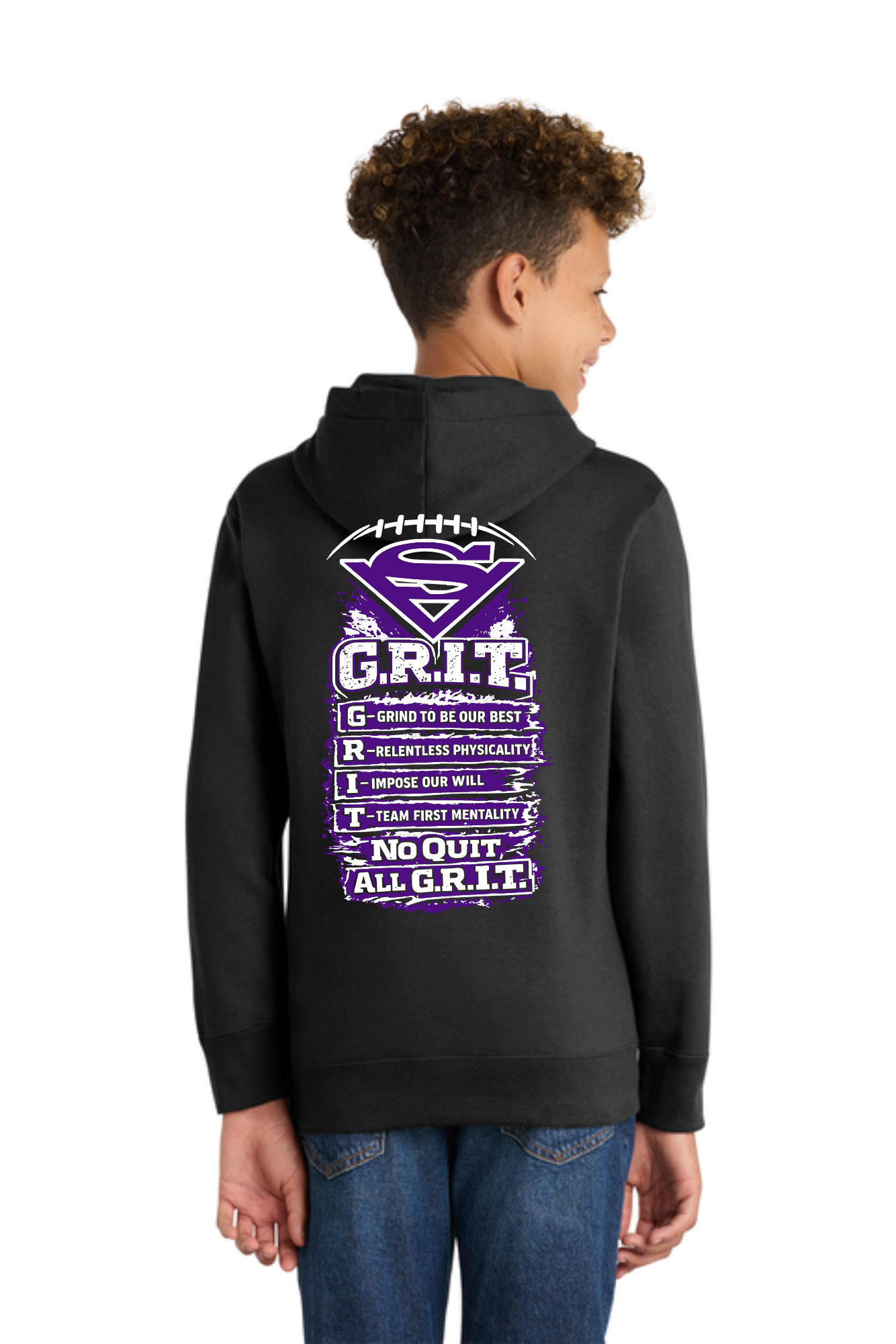 Swan Valley Football Youth Port & Company Mid-Weight Hooded Sweatshirt