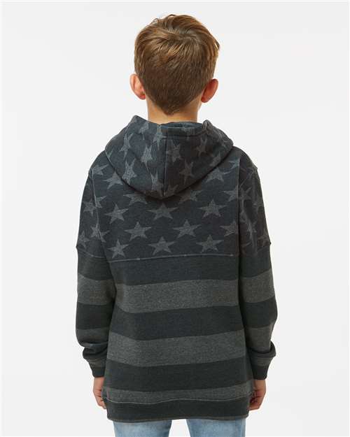 Back Model Black Stars & Stripes Triblend