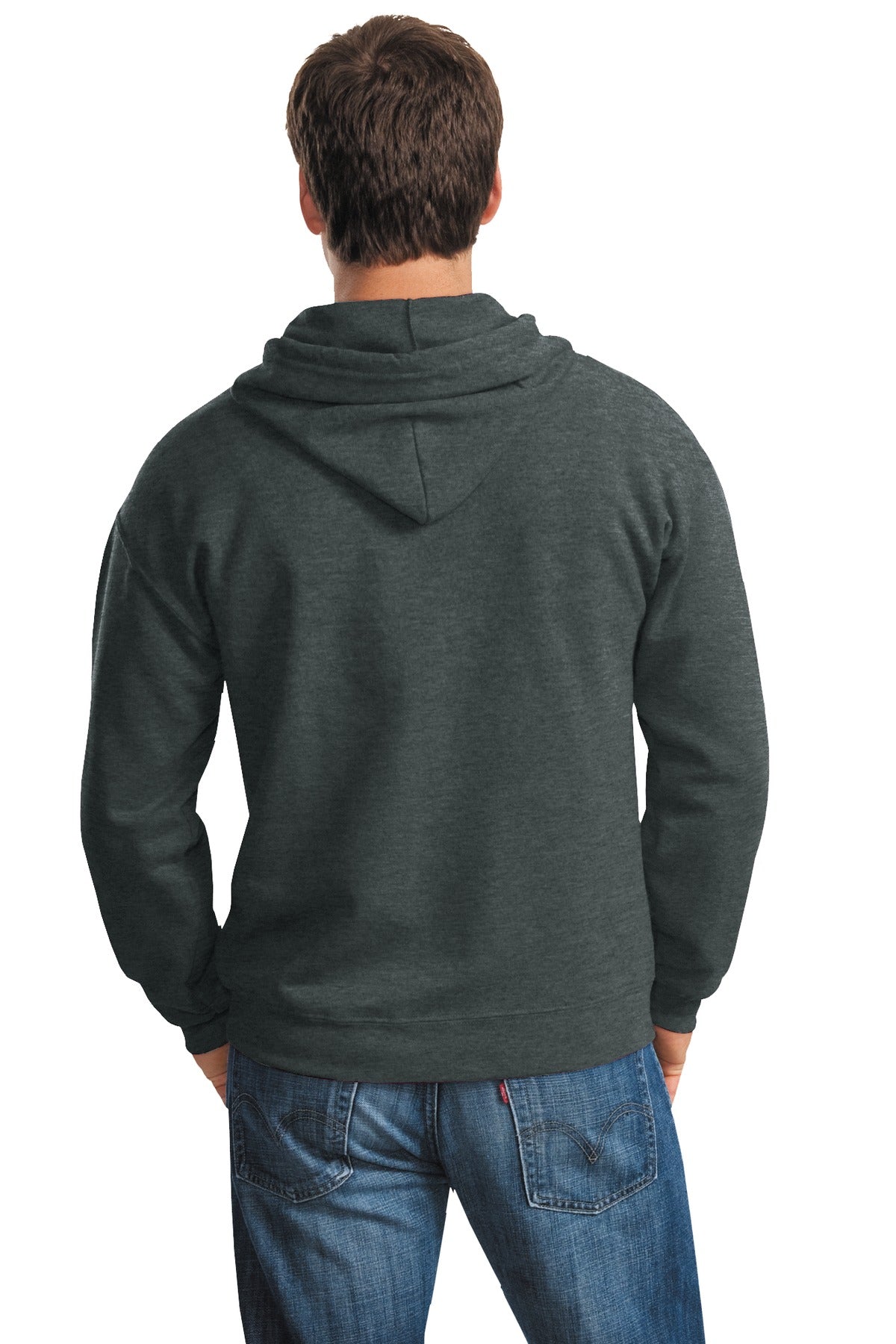 Back Model Dark Heather Grey