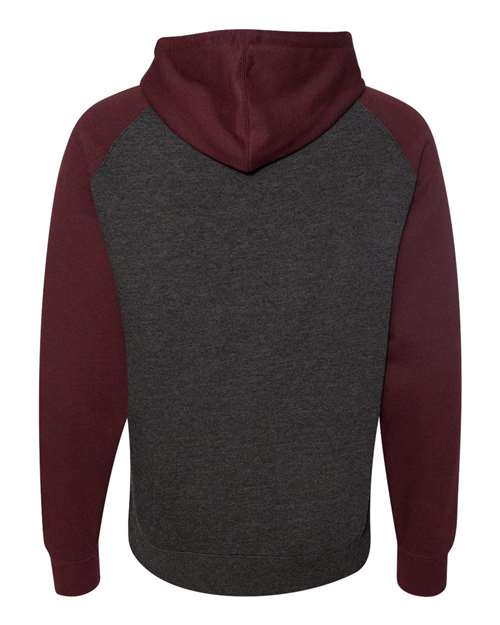 Back Product Charcoal Heather/ Burgundy Heather