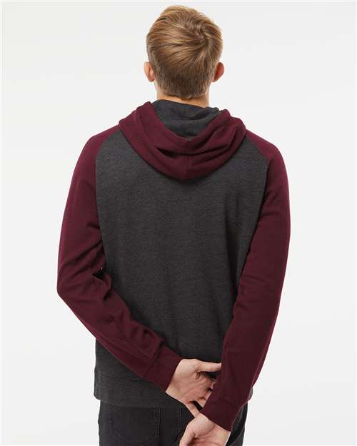 Back Model Charcoal Heather/ Burgundy Heather