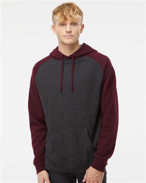 Model Charcoal Heather/ Burgundy Heather