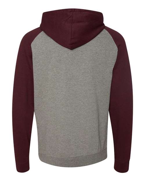 Back Product Gunmetal Heather/ Burgundy Heather