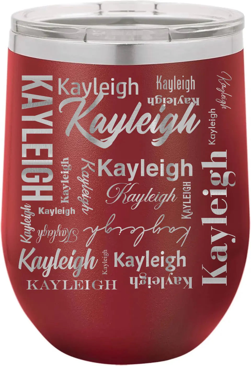 Double Walled Vacuum Insulated Travel Mug - Long First Name On Repeat copy