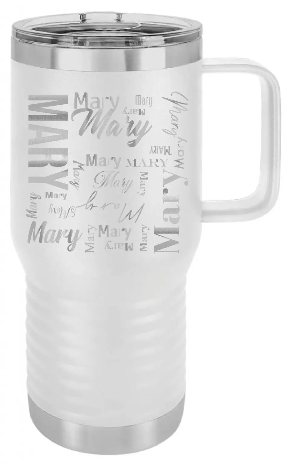 Double Walled Vacuum Insulated Travel Mug - Short First Name On Repeat