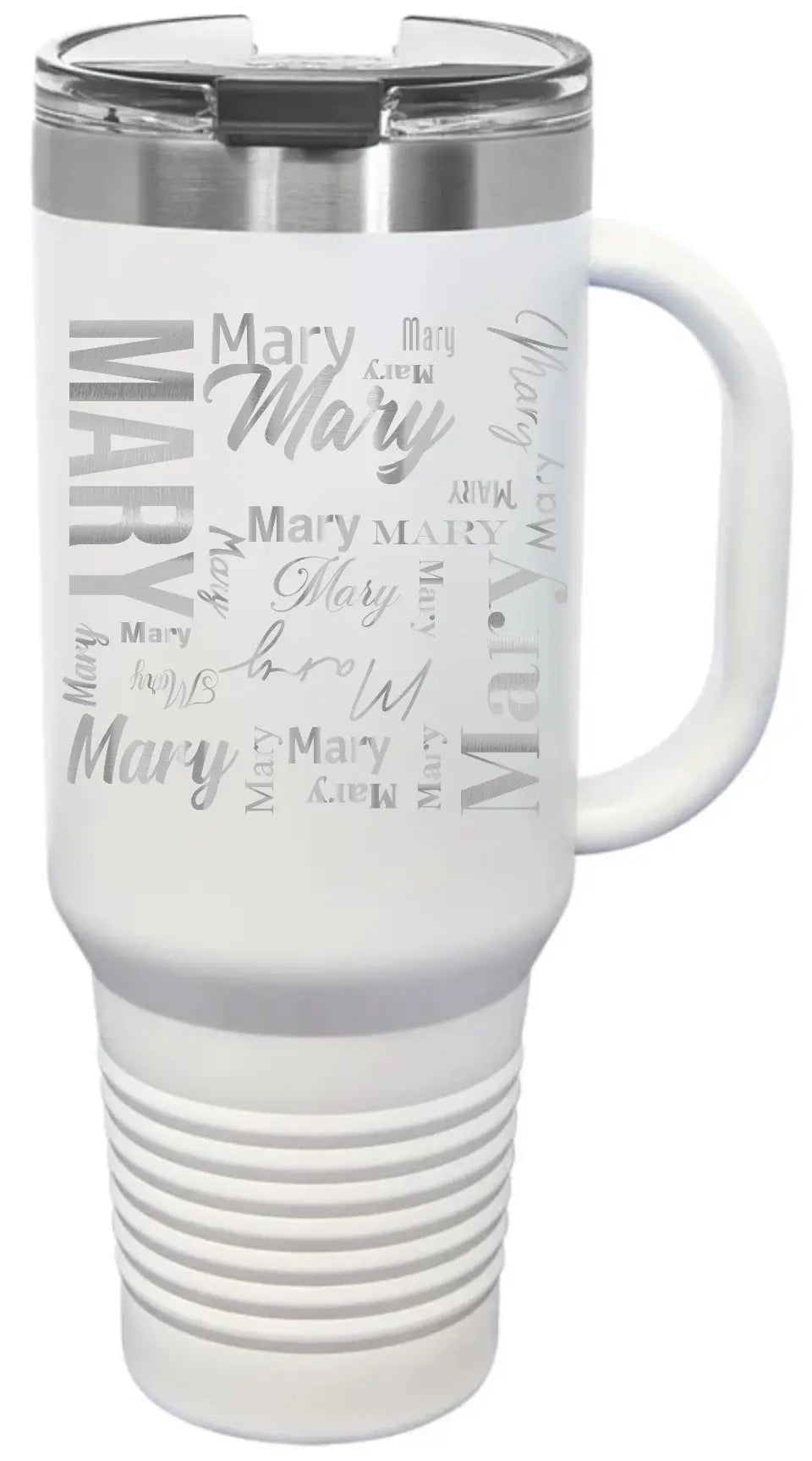 Double Walled Vacuum Insulated Travel Mug - Short First Name On Repeat
