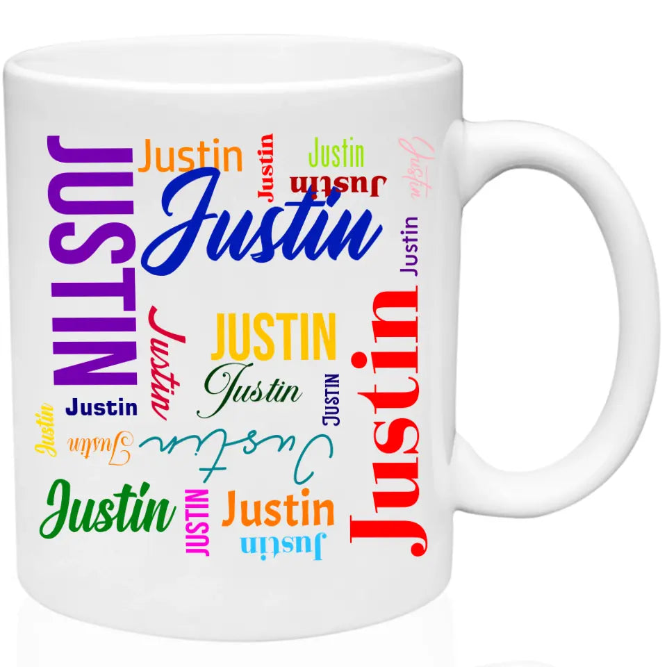 11 Ounce Coffee Mug - Medium First Name On Repeat