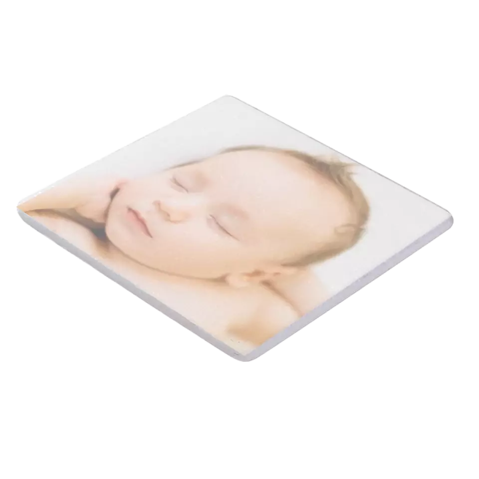 Square Marble Coasters - Set of 4 - Up to 4 Custom Photos