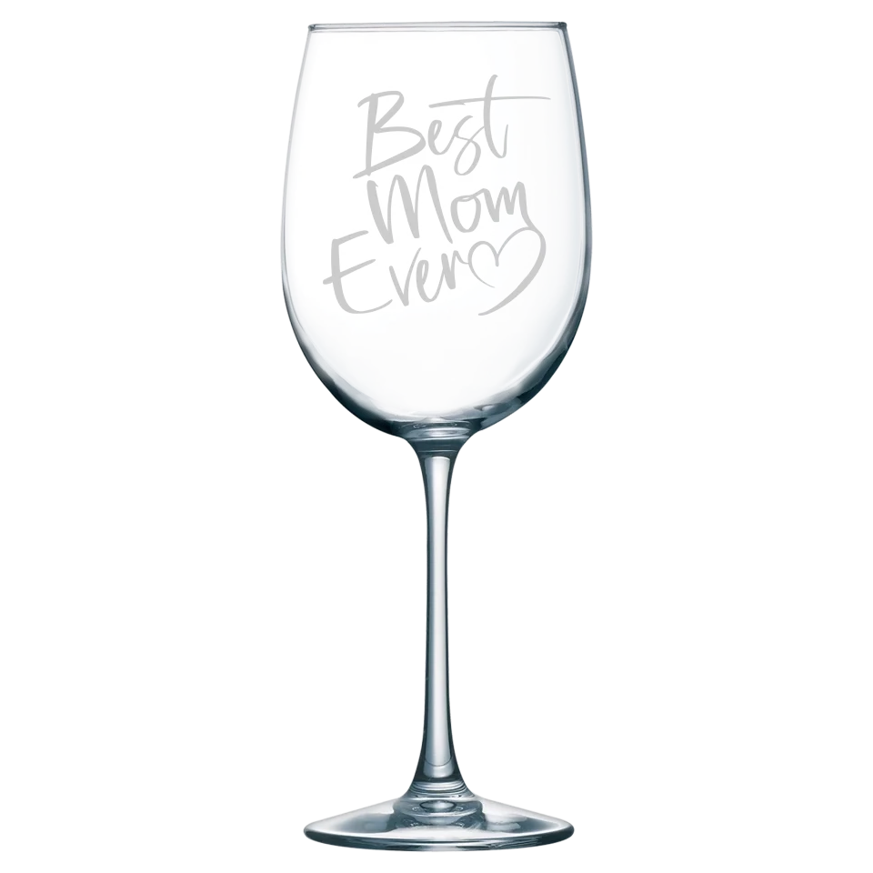 Cute & Funny Mom Themed Wine Glasses In 2 Sizes