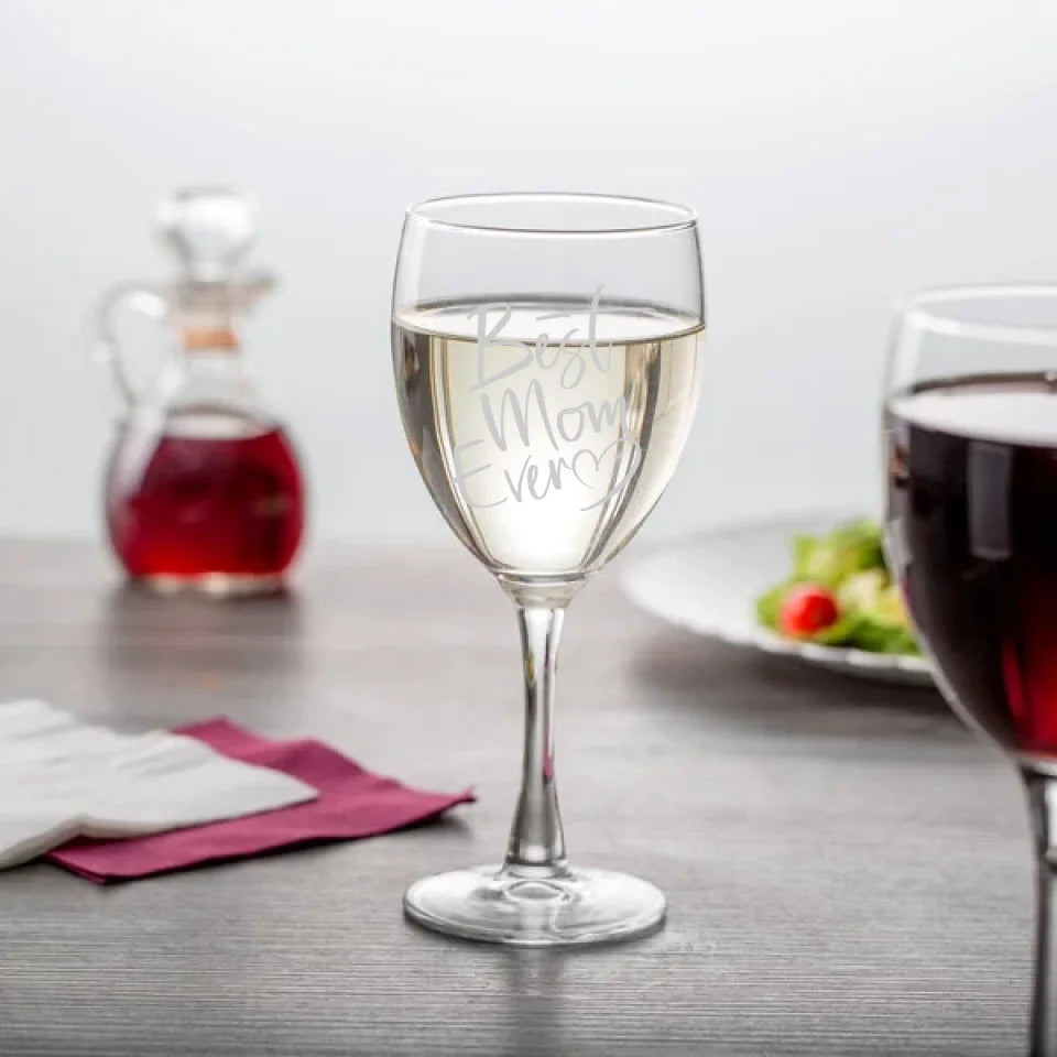 Cute & Funny Mom Themed Wine Glasses In 2 Sizes