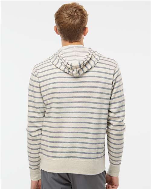 Back Model Oatmeal Heather/ Salt & Pepper Stripe